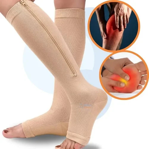 Confort Compresión™ Calcetines con Cremallera Calcetines de Compresión