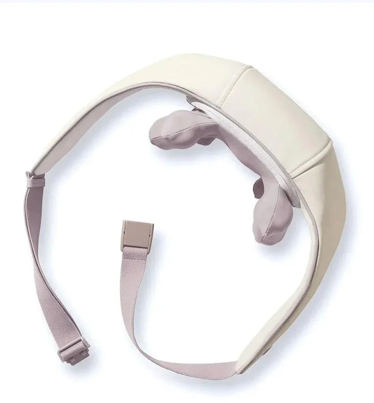 Masajeador cervical que simula la mano humana