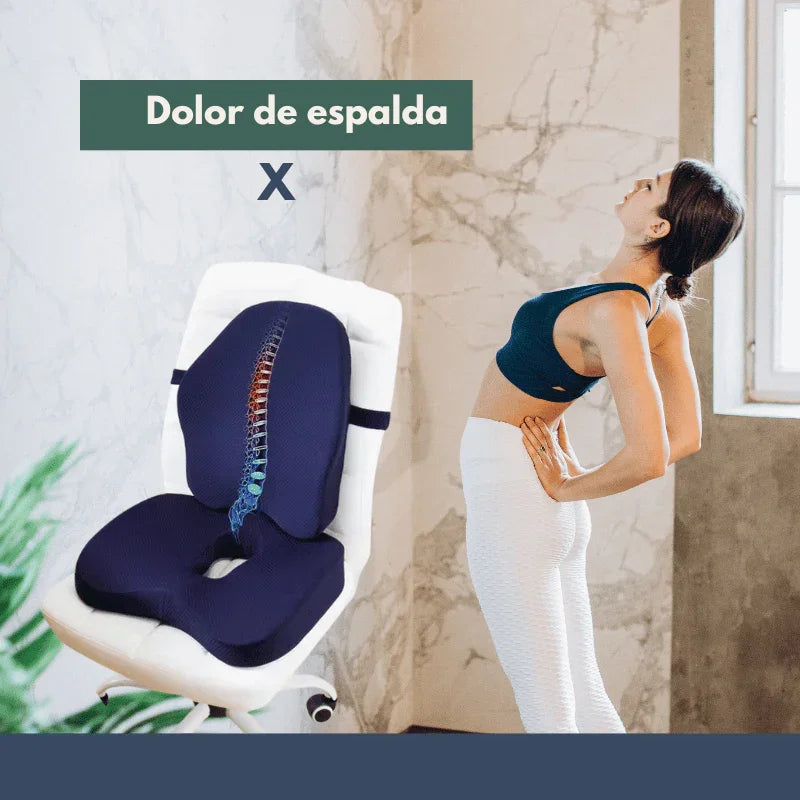 Cojín de asiento Ortopédico + Cojín de Respaldo